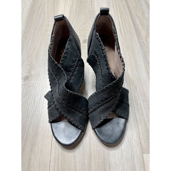 Seychelles Party Up Leather Ankle Mules 6 - Picture 2 of 12